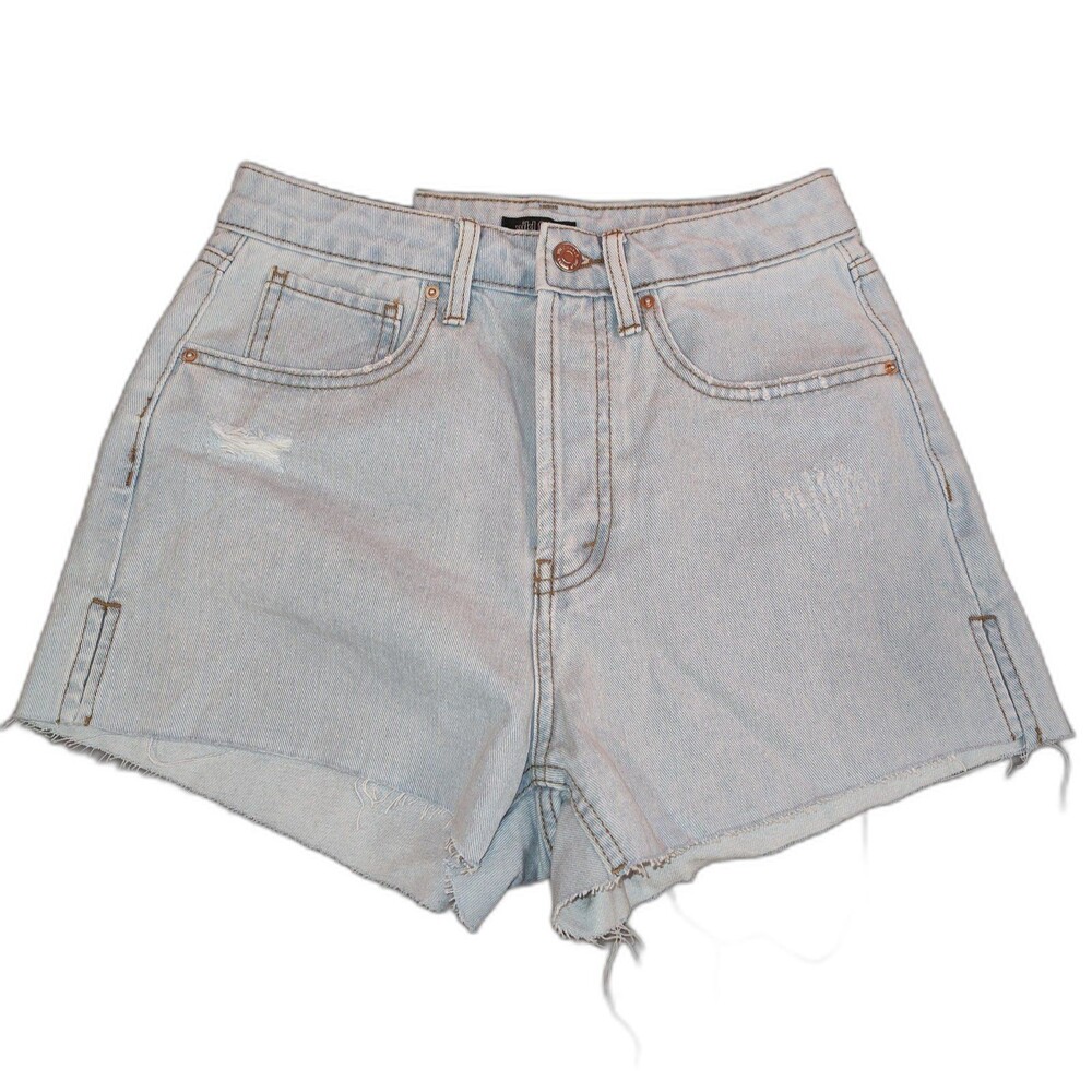 Women's Wild Fable High Rise Cutoff Jean Shorts Light Wash 2